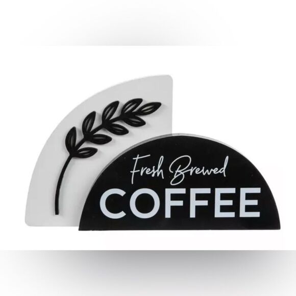 Fresh Brewed Coffee Arch Wood Decor - Picture 3 of 3